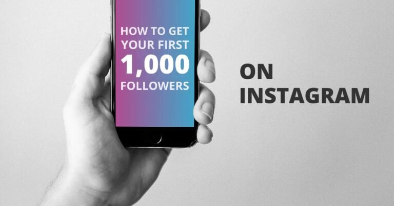 How do you get 1k followers first?